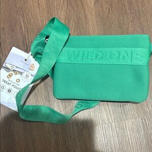 Emerald Green Crossbody Treat Pouch wild one NWT